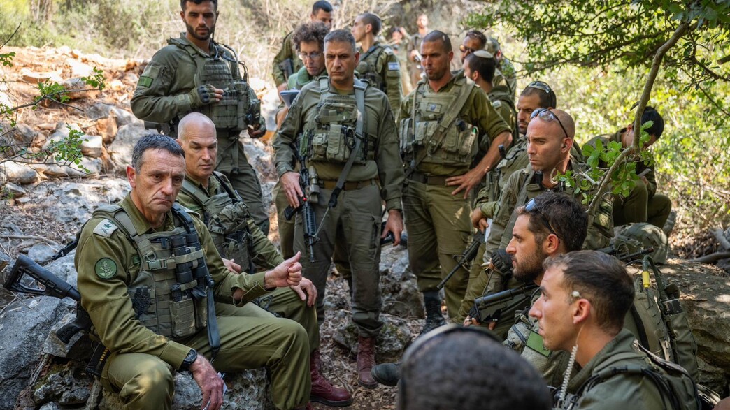 הרמטכ״ל הרצי הלוי בתרגיל החטיבתי של חטיבה 7 