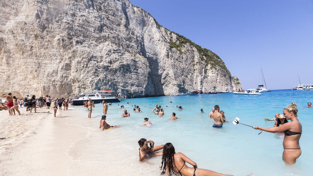 חוף ים זקינתוס יוון  (צילום: Ververidis Vasilis, shutterstock)