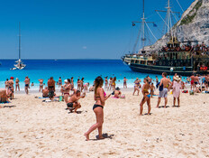 חוף זקינתוס יוון  (צילום: Lana Moon, shutterstock)