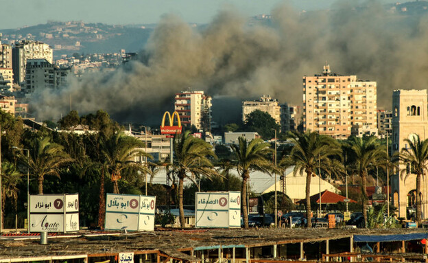 הזירה בביירות, צבא לבנון (צילום: AFP)