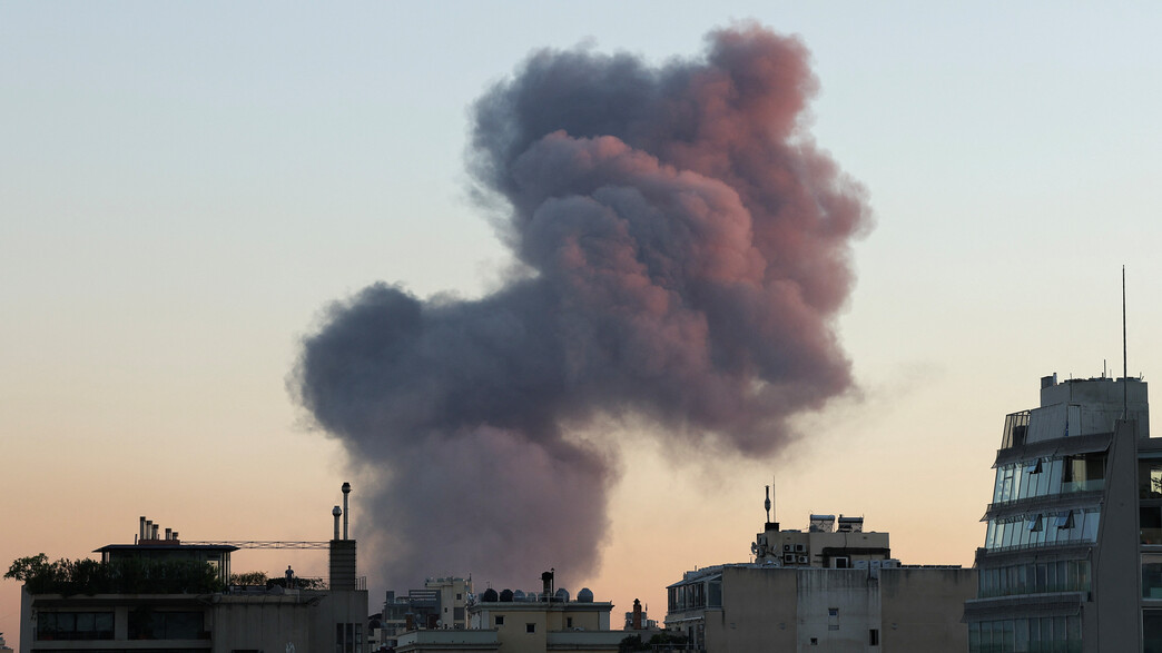 תקיפה בדאחיה, ביירות (צילום: reuters)