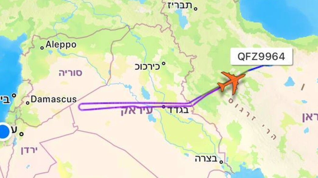 מטוס איראני שהיה בדרכו לביירות שב למקום מוצאו