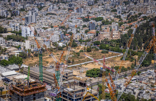 אתר בנייה תל אביב (צילום: יוסי אלוני, פלאש 90)