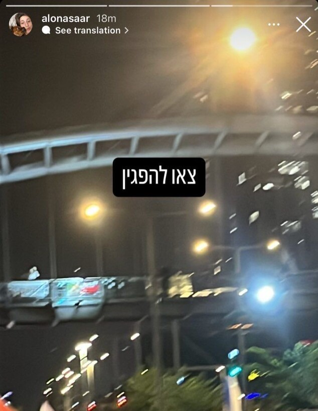 אלונה סער, בתו של גדעון סער, קוראת לצאת להפגין (צילום: עמוד האינסטגרם של אלונה סער)