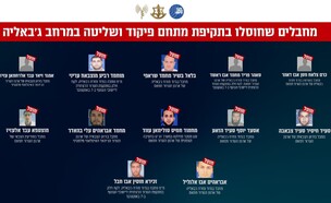 12 מחבלים מארגוני הטרור חמאס וגא"פ שחוסלו (צילום: דובר צה"ל ודוברות שב"כ)