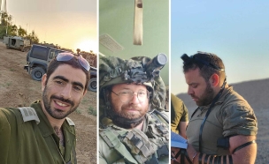 אורי בורנשטיין, צבי מתתיהו מרנץ, נתנאל הרשקוביץ (צילום: דובר צה"ל)