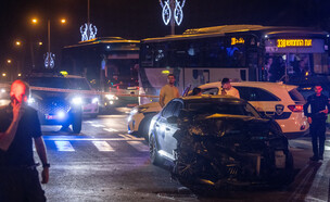 תאונת דרכים (צילום: חיים גולדברג, פלאש 90)