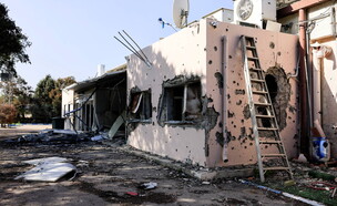 קיבוץ ניר עם לאחר טבח ה7.10 (צילום: Reuters)