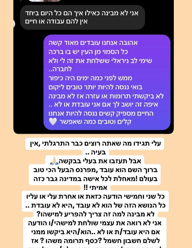 הסטורי של ספיר בורגיל (צילום: מתוך 