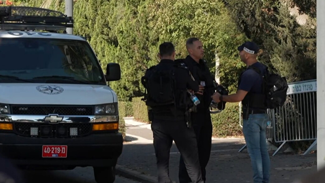 זירת נפילת הכטב"ם בקיסריה