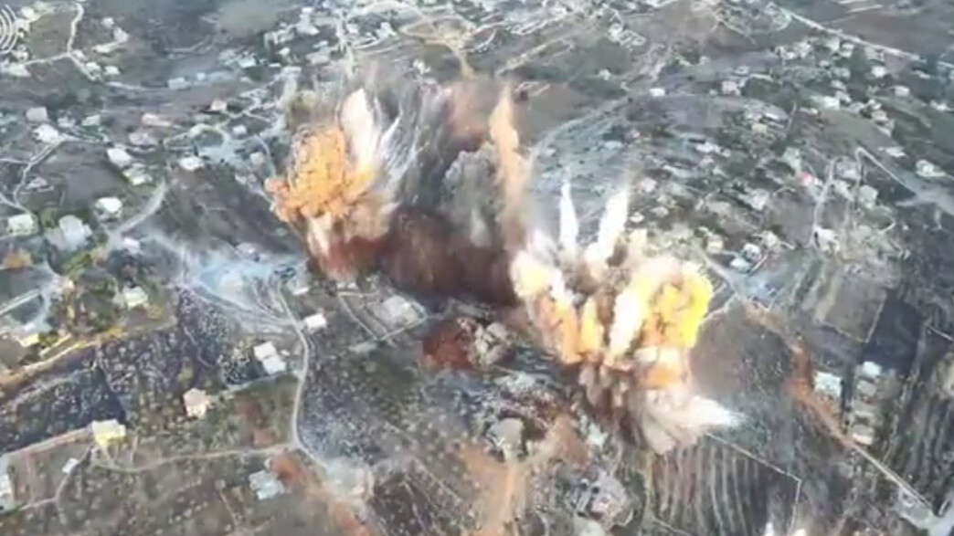 השמדת המתקן האסטרטגי התת קרקעי בדרום לבנון השמדת המתקן האסטרטגי התת קרקעי בדרום לבנון