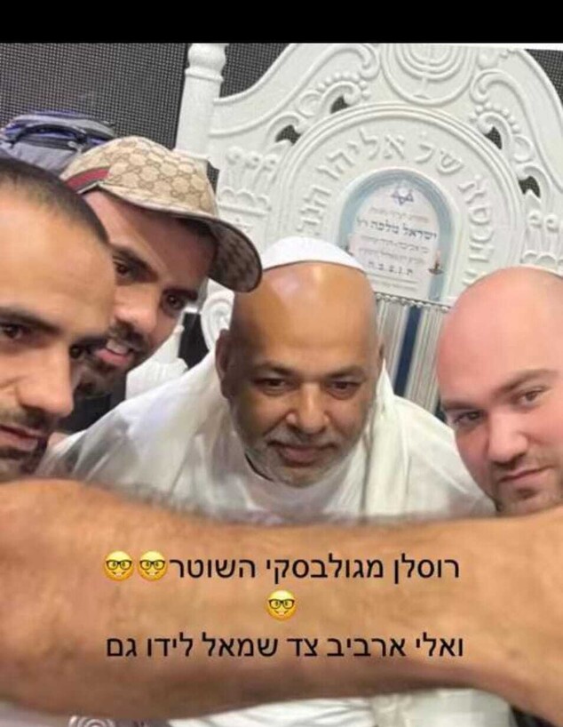 מימין: רוסלן מוגילבסקי, שלום דומרני, מתן ארביב ואל