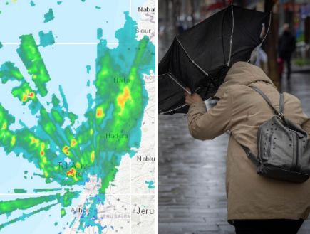 גשם, סופות רעמים ושלג בחרמון: החורף בשיאו