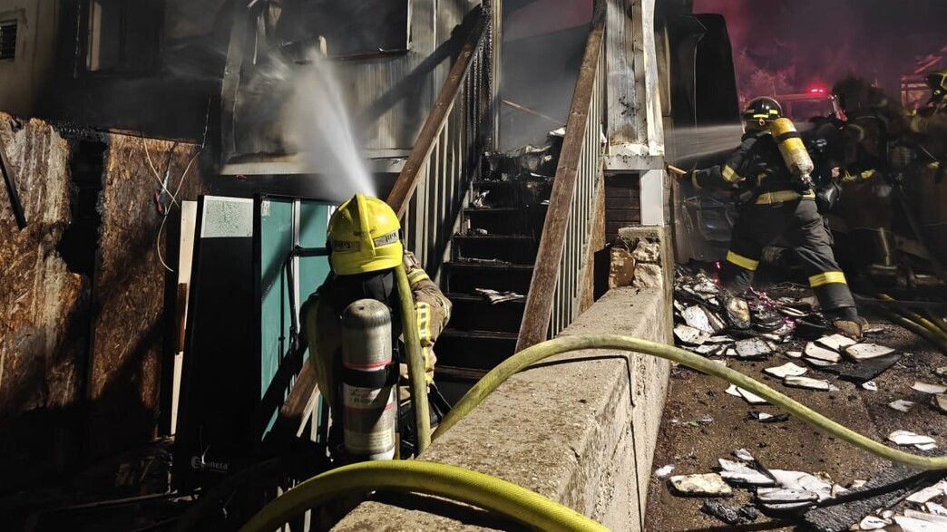 זירת השריפה ברכסים 