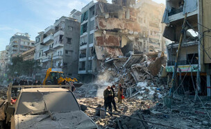 ביירות. הרס רב תועד (צילום: AFP, GettyImages)