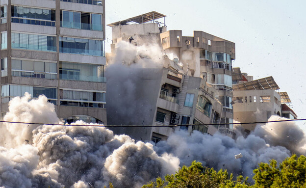 ביירות. הרס רב תועד (צילום: AFP, GettyImages)