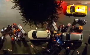 תיעוד הזירה ברמת גן (צילום: לפי סעיף 27א' לחוק זכויות יוצרים)