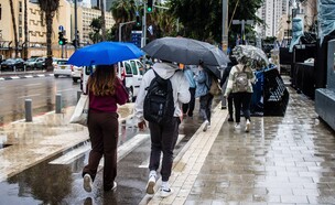 גשם בתל אביב (צילום: Jose HERNANDEZ Camera 51, shutterstock)