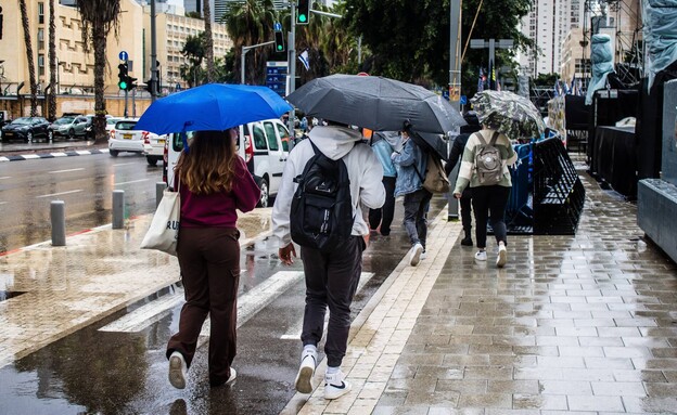 גשם בתל אביב (צילום: Jose HERNANDEZ Camera 51, shutterstock)