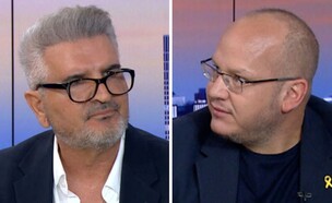 חיים לוינסון ונמרוד אלירן סבח (צילום: מתוך "אופירה ולוינסון", קשת 12)