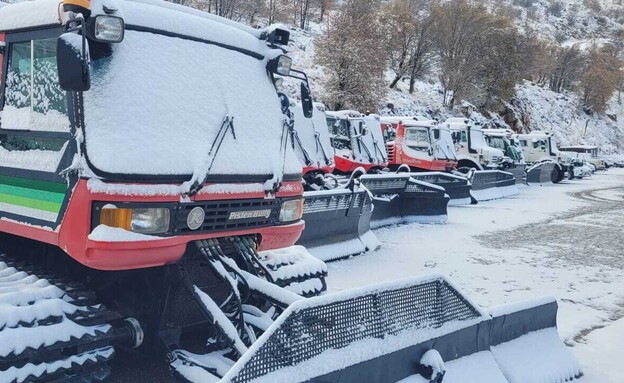 מפלסות שלג אתר החרמון (צילום: באדיבות אתר החרמון)