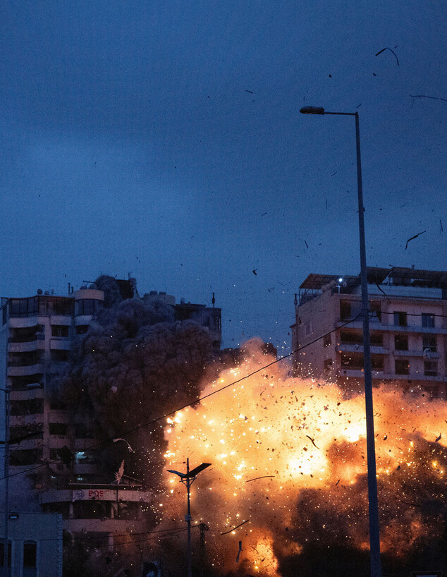 תקיפה בביירות (צילום: reuters)