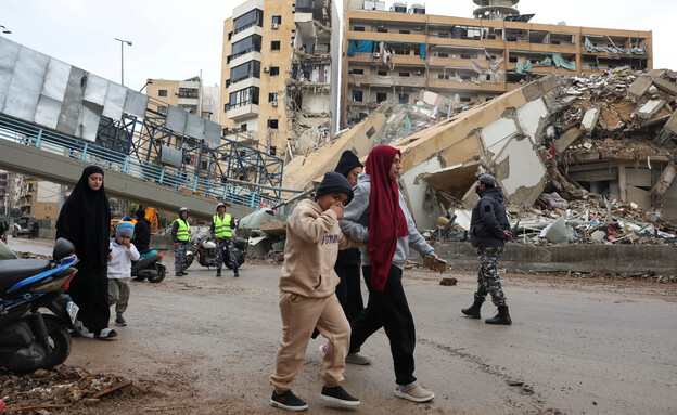 תושבי לבנון חוזרים לבתיהם (צילום: reuters)