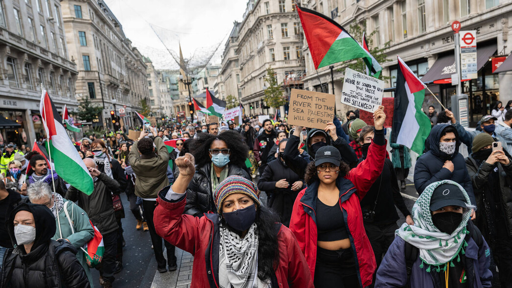 מחאה נגד ישראל בלונדון, בריטניה