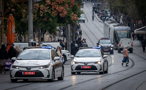 ניידת משטרה  (צילום: נתי שוחט, פלאש 90)