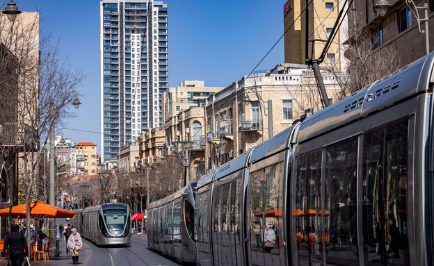 הרכבת הקלה בירושלים (צילום: נתי שוחט, פלאש 90)