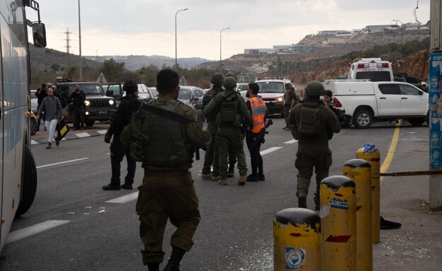 פעילות הכוחות בזירת הפיגוע חטיבת אפרים (צילום: דובר צה