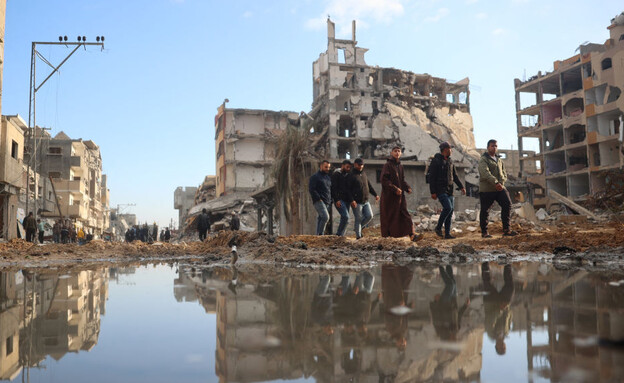 המרחב ברצועה (צילום: EYAD BABA/AFP via Getty Images)