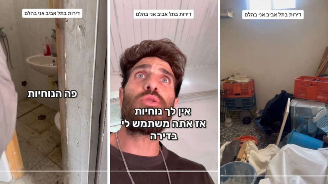 תמיר גולן דירה תל אביבית (צילום: טיקטוק)