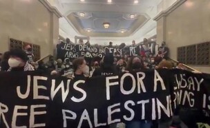 מפגינים נגד ישראל משתלטים על בניין הפרלמנט בקנדה