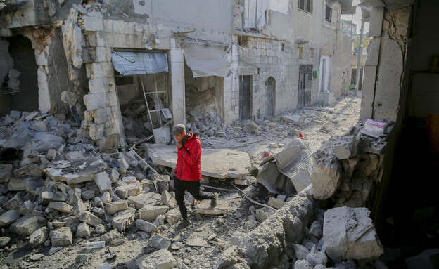 חלב הרס מלחמה (צילום: BILAL ALHAMMOUD, getty images)