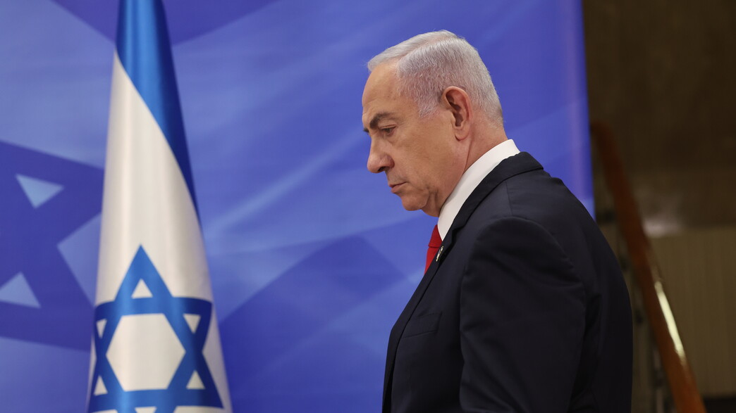 ראש ממשלת ישראל, בנימין נתניהו, במסיבת עיתונאים