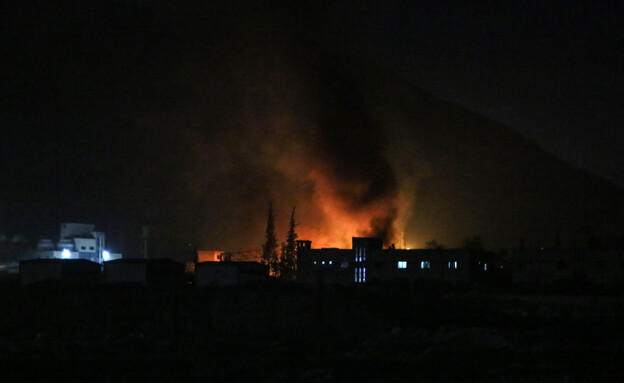 התקיפה הישראלית בסוריה (צילום: AAREF WATAD/AFP via Getty Images)