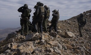 כוחות מיחידת שלדג בחרמון הסורי (צילום: דובר צה"ל)