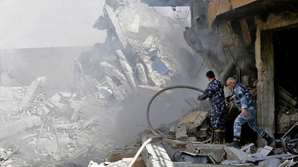 אחרי התקיפה הישראלית (צילום: LOUAI BESHARA/AFP via Getty Images )