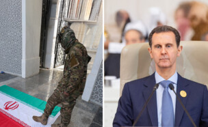 מורדים בארמונו של אסד (צילום: Reuters)