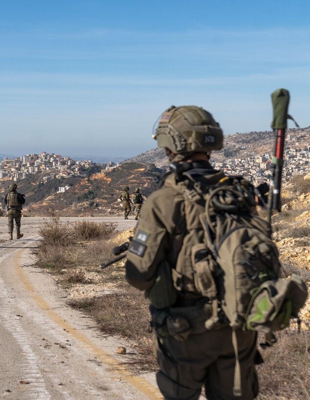 פעילות כוחות אוגדה 210 במרחב החיץ (צילום: דובר צה