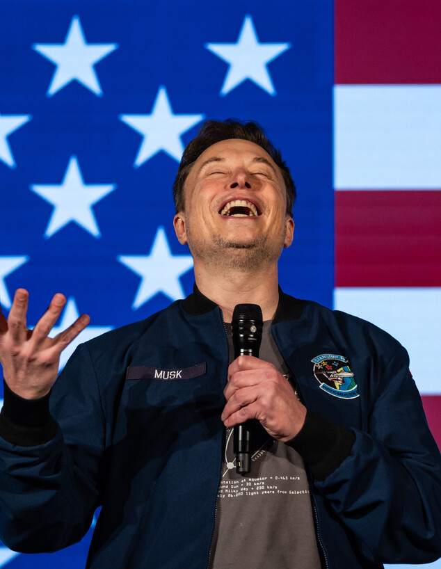 אילון מאסק בעצרת תמיכה בטראמפ, אוקטובר 2024 אילון מאסק בעצרת תמיכה בטראמפ, אוקטובר 2024