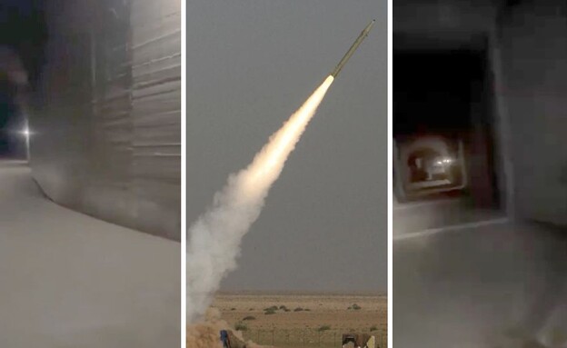 שיגור טיל בליסטי בתרגיל באיראן (צילום: AP)