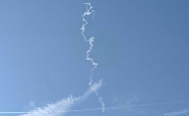 דיווחים על יירוט בשמי אילת (צילום: מתוך תיעוד שעלה ברשתות החברתיות, שימוש לפי סעיף 27א' לחוק זכויות יוצרים)