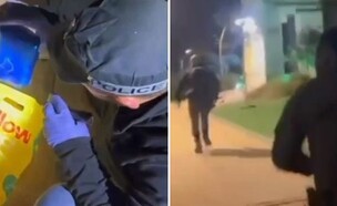הפשיטה על ביתו ומעצרו של ירין ביטון (צילום: דוברות המשטרה)