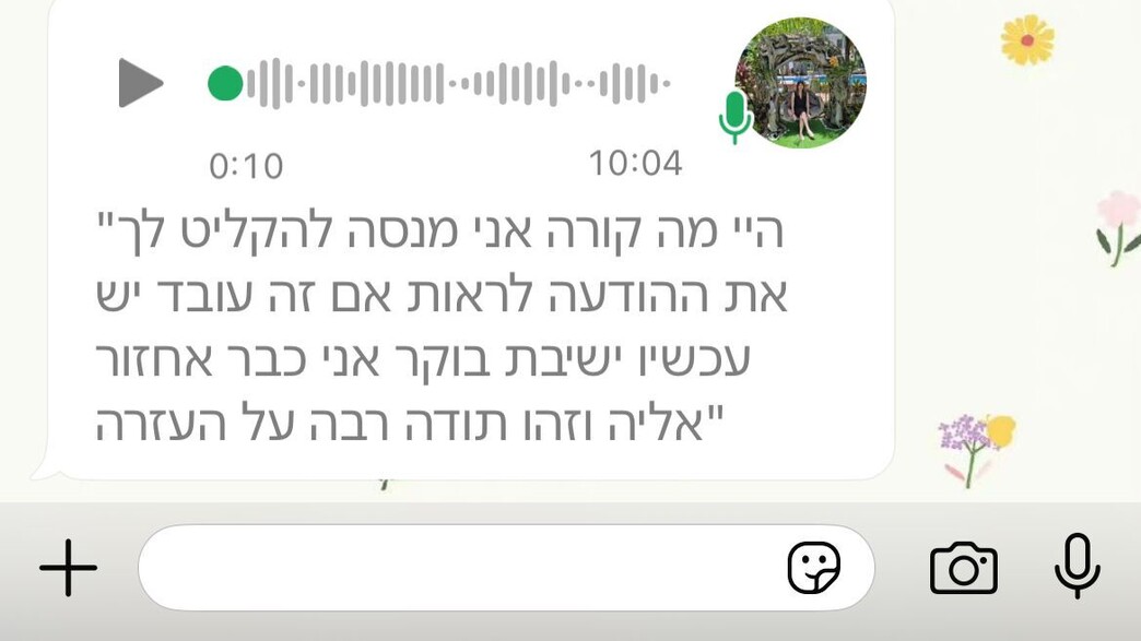 תמלול הודעות קוליות באייפון (צילום: whatsapp)