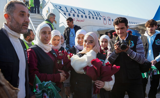 חלב סוריה טיסה (צילום: MUHAMMAD HAJ KADOUR, getty images)