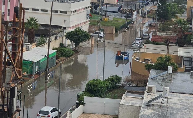 הצפות באשדוד  (צילום: שימוש לפי סעיף 27א' לחוק זכויות יוצרים)