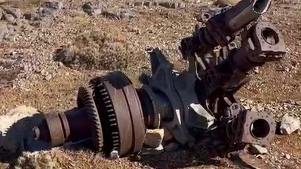 שרידי מסוק ממלחמת יום הכיפורים שנמצאו בחרמון הסורי