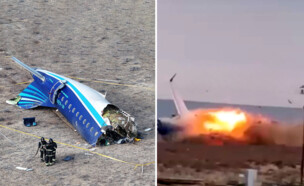 התרסקות המטוס בקזחסטן (צילום: reuters)